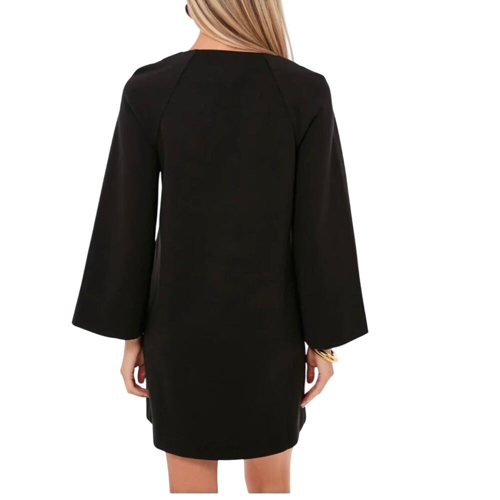 Tuckernuck Pomander Place Audrey Mini Shift Dress Black Bell Sleeve Size XS - Picture 3 of 11